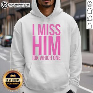 Cozy hoodie featuring 'Nice I Miss Him' design, perfect for casual wear and expressing nostalgia. Ideal for hoodie lovers.