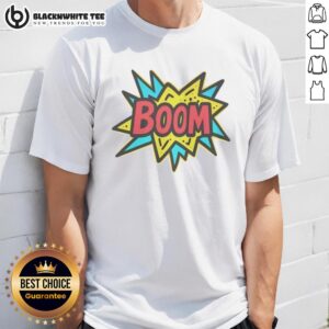Alt Text: Awesome The Crash Dad Boom T-Shirt featuring a fun graphic design, perfect for dads with a sense of humor.
