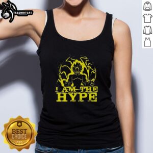 Alt Text: Hot Goku Dragon Ball Z tank top featuring Super Saiyan graphic with powerful aura, perfect for anime fans.