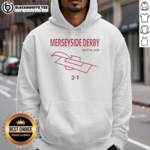 Nice Merseyside Derby hoodie featuring vibrant team colors and logo, perfect for fans on April 18, 2026.