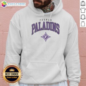 Original Furman Paladins Classic Logo Hoodie featuring the iconic team logo on a cozy design, perfect for fans.