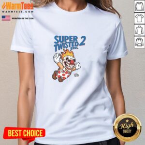 Official Super Twisted Bros 2 Ladies Tee featuring vibrant graphics and a stylish fit for female gamers.