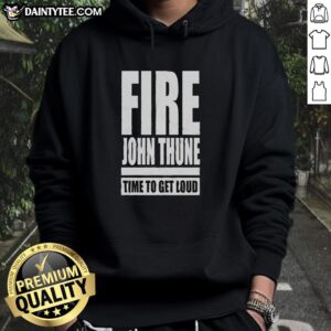 Vintage hoodie featuring 'Original Fire John Thune Anti Rhino' design, perfect for making a bold statement.