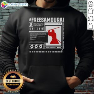 Stylish Nice-Free Samurai hoodie for Cyberpunk 2077, featuring a striking samurai graphic to defend your privacy.