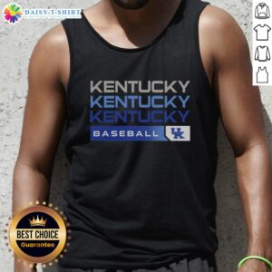 Original Kentucky Wildcats college baseball hype tank top in blue with logo, perfect for fans and summer sports activities.