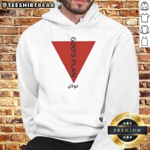 Premium Boxinton God's Plan Upside Down Red Triangle Hoodie featuring a bold design and comfortable fit for stylish wear.