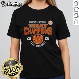 Alt Text: Original Texas Longhorns Game Day Women's Tee celebrating SEC Tournament Champions with vibrant team colors.