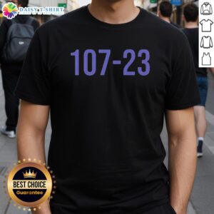 Alt Text: Awesome 107-23 Golden State Valkyries T-Shirt featuring a stylish design and vibrant colors for fans.