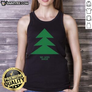 Alt Text: Stylish Nice Minnesota Timberwolves Back Tree Tank Top featuring team logo and vibrant colors, perfect for fans.