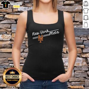 Alt Text: Top New York Mets Soft As A Grape tank top featuring vibrant team colors and logo, perfect for fans.