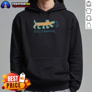 Adorable funny silly animal hoodie featuring a cute design, perfect for pet lovers and cozy fashion enthusiasts.