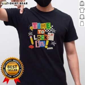 Top Time To Lock In Don'T Stress Teachers Test Day T-Shirt featuring a motivational design for educators on testing days.