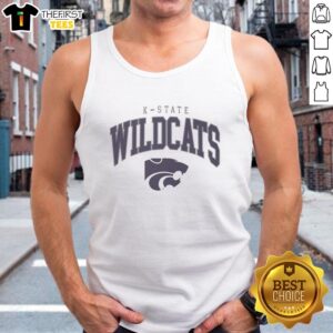 Alt Text: Classic Kansas State Wildcats logo tank top featuring vibrant colors, perfect for fans and casual wear.