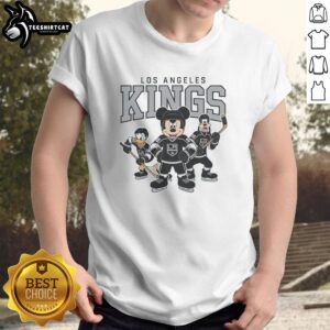 Nice Los Angeles Kings Disney Team Ice Hockey T-Shirt featuring vibrant graphics and comfortable fit for fans.