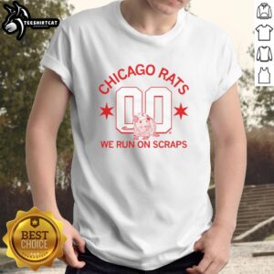 Stylish Nice Chicago Rats T-Shirt featuring a unique graphic design, perfect for fans of Chicago's urban culture.