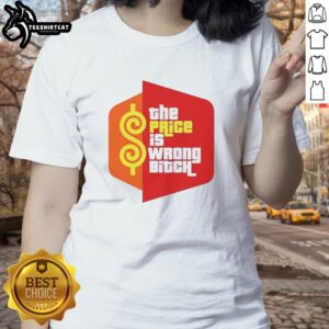 Happy Gilmore Ladies Tee featuring 'The Price Is Wrong Bitch' graphic, perfect for fans of the classic comedy.