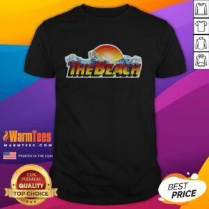 Pretty The Beach Waterpark Logo T-Shirt featuring vibrant colors and a fun design, perfect for summer adventures.