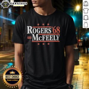 Hot Rogers '68 Mcfeely Trolley Stars T-Shirt featuring vibrant graphic design and classic fit for fans.