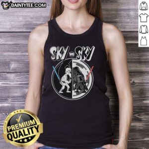 Pretty Sky vs. Sky Star Wars tank top featuring vibrant colors and a unique design for fans of the franchise.