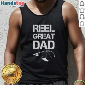 Funny Father's Day tank top featuring vintage fish design, perfect for great dads who love fishing.