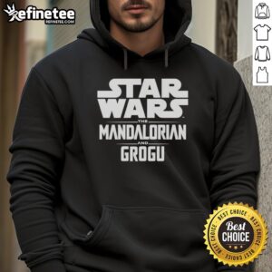 Cozy Hot Star Wars The Mandalorian and Grogu letter hoodie featuring iconic characters in stylish design.