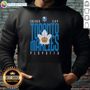 Top Toronto Marlies Calder Cup Playoffs hoodie showcasing team colors and logo for American Hockey League fans.