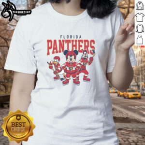 Nice Florida Panthers Disney Team ice hockey ladies tee featuring vibrant graphics and a comfortable fit for fans.