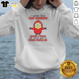 Original Minion hoodie featuring the quote about speaking the truth and annoying others. Perfect for fans of humor and Minions.