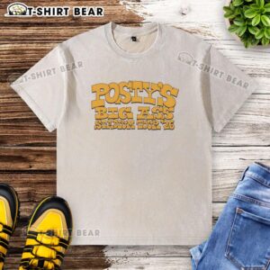 Post Malone Big Ass Stadium Tour 26 washed t-shirt featuring vibrant graphics and a comfortable fit for fans.