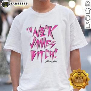Alt Text: Top I'M Nick James Super Freaky Girl T-Shirt design featuring bold graphics and vibrant colors for stylish fashion lovers.
