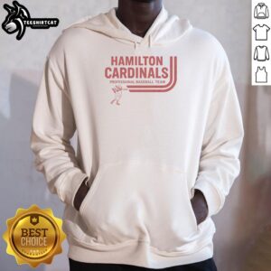 Official Hamilton Cardinals Professional Baseball Team hoodie featuring team logo and colors, perfect for fans.
