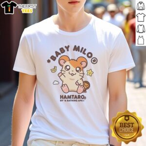 Alt Text: Original Hamtaro Baby Milo Kawaii T-Shirt featuring a cute design of Hamtaro in vibrant colors.