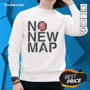 Premium Virginia No New Map Protest Stop Gerrymandering Sweatshirt featuring bold protest graphics and comfortable design.