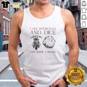 Good D20 tank top featuring motorcycles, dice, and a fun design for gaming enthusiasts and motorcycle lovers.