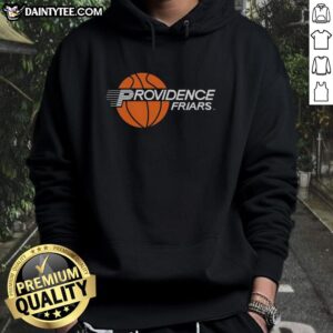 Alt Text: Premium Providence Friars Basketball Retro Hoodie featuring classic design and team colors for fans.