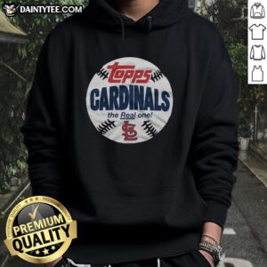 Original St. Louis Cardinals MLB X Topps Baseball hoodie featuring vibrant team graphics and comfortable design.