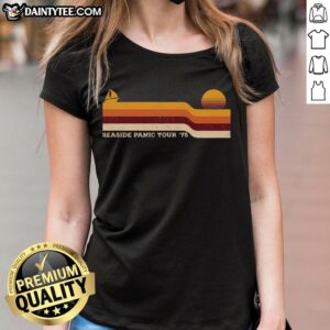 Funny Seaside Panic Tour 75 T-Shirt - Image 3