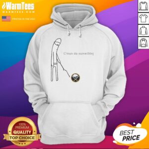 Nice Buffalo Sabres C'mon Do Something Hoodie featuring team colors and logo, perfect for hockey fans.