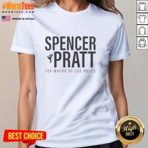 Good Spencer Pratt for Mayor of Los Angeles 2026 ladies tee featuring vibrant design and bold campaign message.