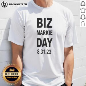 Nice Biz Markie Day 8/31/23 T-Shirt featuring a vibrant design celebrating the legendary rapper Biz Markie.