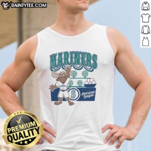 Good Mitchell & Ness Cream Seattle Mariners Step Back Up Tank Top showcasing team logo and stylish design for fans.
