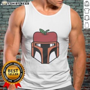 Awesome Boba Fett tank top featuring Star Wars and New York Mets apple logo design, perfect for fans and collectors.