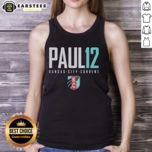 Hot Paul 12 Kansas City Current KC Logo Tank Top featuring vibrant team colors and stylish design for fans.