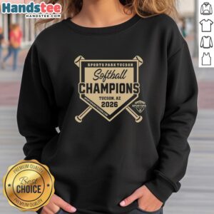 Alt Text: Premium Sports Park Tucson Softball Champions Logo 2026 Sweatshirt featuring vibrant design and team spirit.