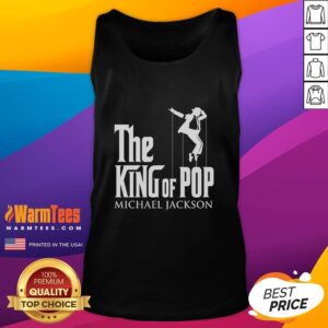 Funny King of Pop Michael Jackson tank top featuring a playful graphic design, perfect for fans and casual wear.