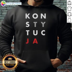 Nice Konstytucja Logo Hoodie featuring a stylish design and vibrant colors, ideal for casual wear.