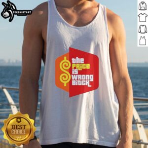 Official 'The Price Is Wrong Bitch' Happy Gilmore tank top featuring bold graphics for fans of the classic comedy.