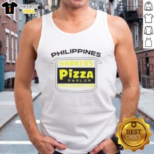 Original Philippines Shakey's Pizza Parlor tank top with vibrant design, perfect for pizza lovers and casual wear.