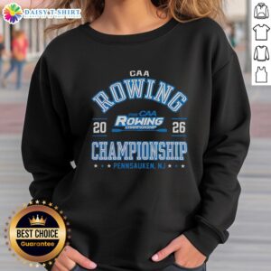Awesome CAA 2026 Rowing Championship sweatshirt featuring vibrant design, perfect for fans in Pennsauken, NJ.