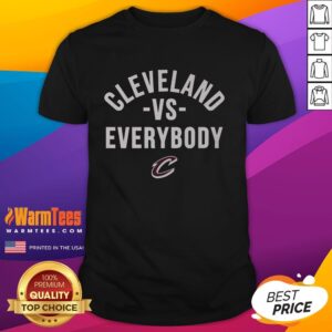 Alt Text: Hot Cleveland Cavaliers Vs. Everybody T-Shirt featuring bold graphics, perfect for fans supporting the Cavs.